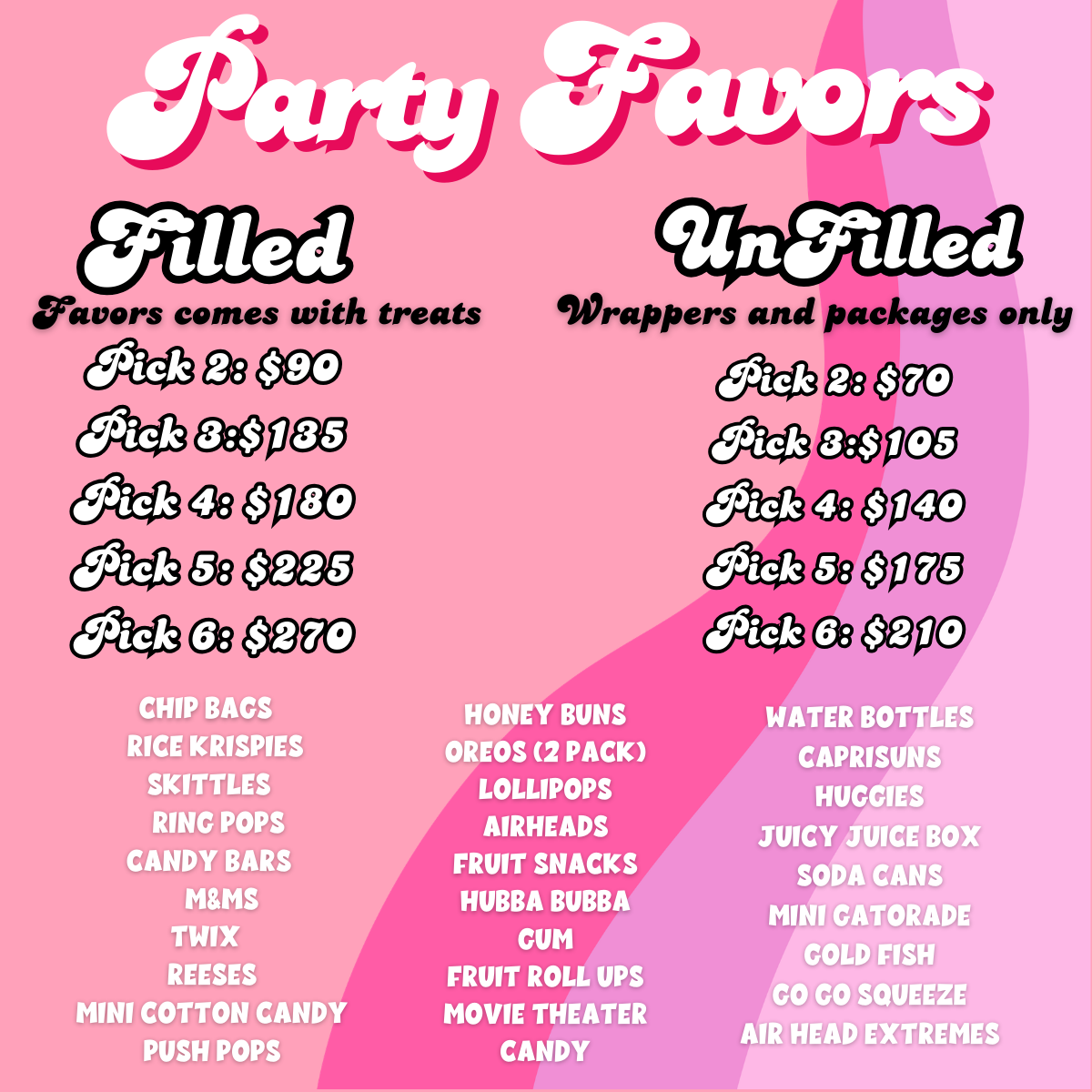 Custom Party Favors