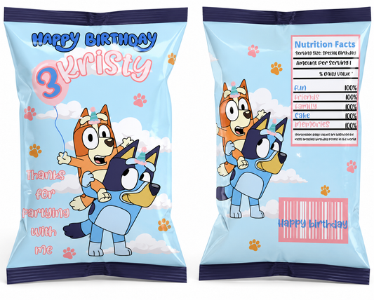 Bluey Chip Bags